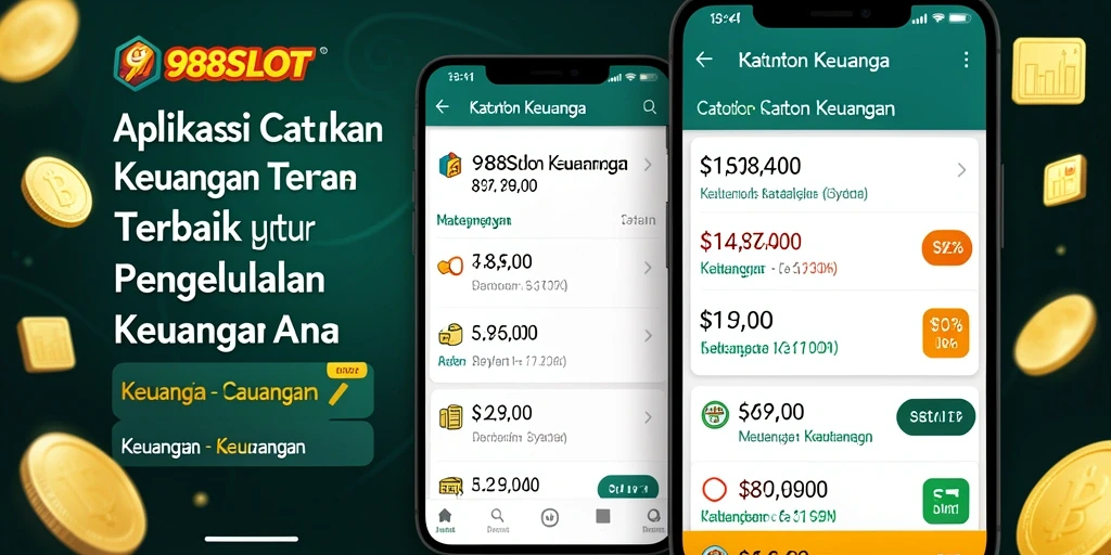 Antarmuka aplikasi 988SLOT untuk pengelolaan keuangan yang intuitif.
