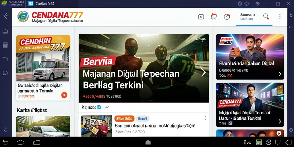 Antarmuka CENDANA777 yang menarik dan fungsional untuk Majalah Digital.
