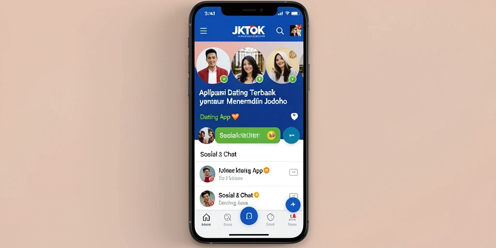 Tampilan antarmuka aplikasi JKTOK yang menarik dan mudah digunakan.