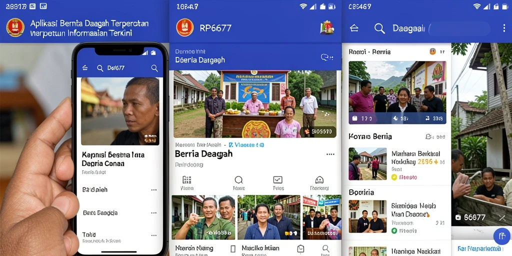 Tampilan antarmuka aplikasi RP6677 yang user-friendly dan modern.