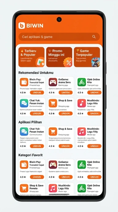 Aplikasi Populer & Kanal Uji di biwin — Unduh Sekarang